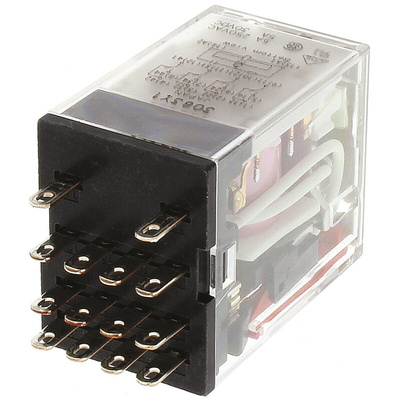Omron Plug In Power Relay, 240V ac Coil, 5A Switching Current, 4PDT