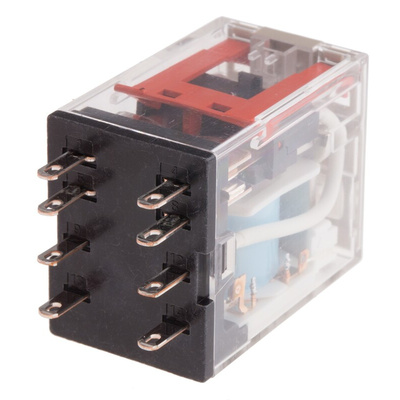 Omron Plug In Power Relay, 12V dc Coil, 10A Switching Current, DPDT