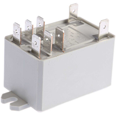 Finder Flange Mount Power Relay, 12V dc Coil, 30A Switching Current, DPDT