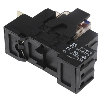 TE Connectivity DIN Rail Power Relay, 24V dc Coil, 10A Switching Current, 3PDT