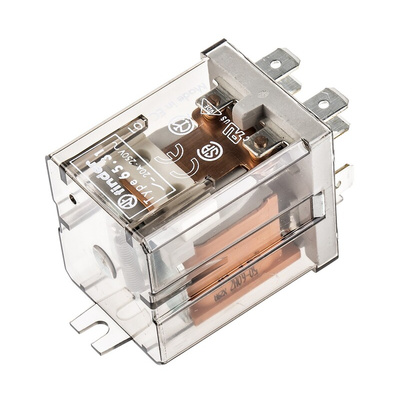 Finder Flange Mount Power Relay, 24V ac Coil, 20A Switching Current, DPST