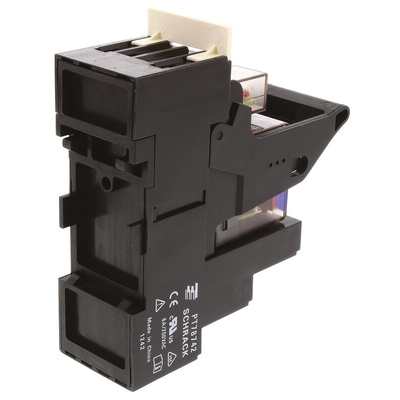 TE Connectivity DIN Rail Power Relay, 24V dc Coil, 6A Switching Current, 4PDT