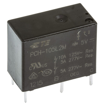 PCH Series Relay,1CO,10A 120ac,5dc 200mW