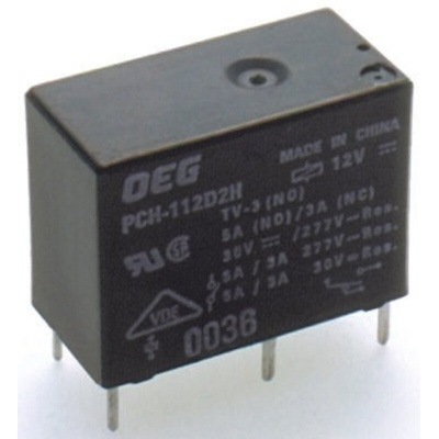 PCH Series Relay, 10A 120Vac,24dc 200mW