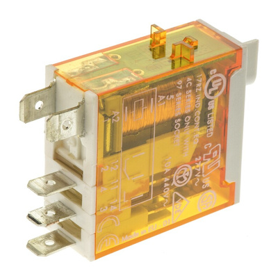 Finder PCB Mount Power Relay, 24V ac Coil, 16A Switching Current, SPDT