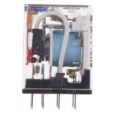 Omron Plug In Power Relay, 12V dc Coil, 10A Switching Current, DPDT