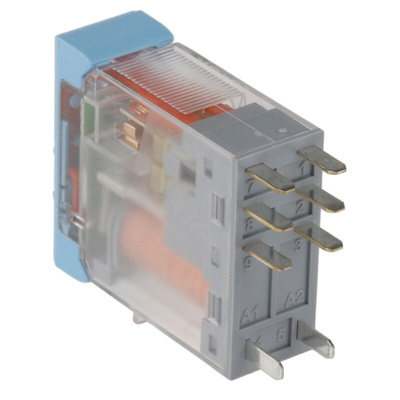 Releco PCB Mount Power Relay, 24V ac/dc Coil, 5A Switching Current, DPDT