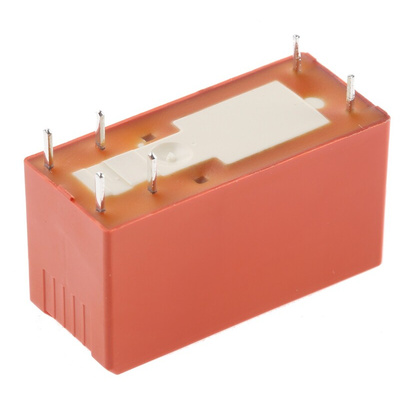 TE Connectivity PCB Mount Power Relay, 12V dc Coil, 16A Switching Current, SPST