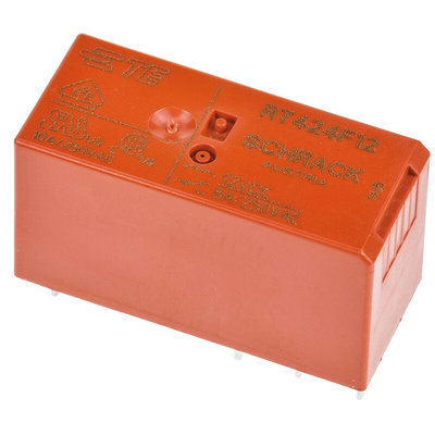 TE Connectivity PCB Mount Latching Power Relay, 12V dc Coil, 15A Switching Current, DPDT