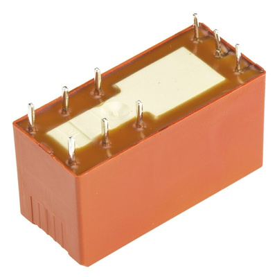 TE Connectivity PCB Mount Latching Power Relay, 24V dc Coil, 8A Switching Current, DPDT