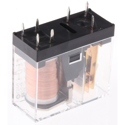 Omron PCB Mount Latching Power Relay, 24V dc Coil, 5A Switching Current, SPDT