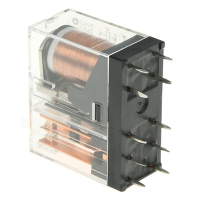 Omron PCB Mount Latching Power Relay, 24V dc Coil, 3A Switching Current, DPDT