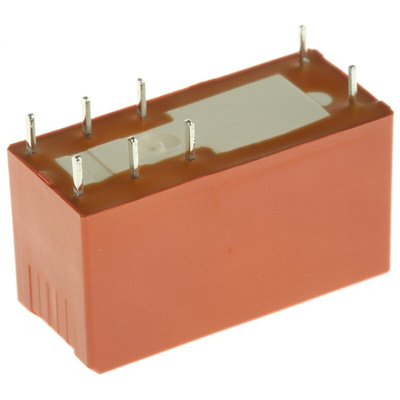 TE Connectivity PCB Mount Power Relay, 9V dc Coil, 8A Switching Current, DPDT
