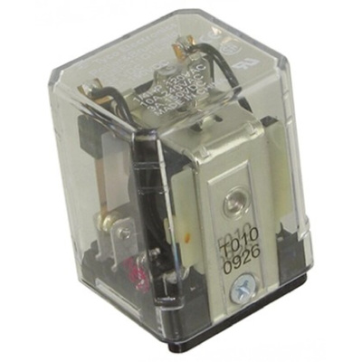 TE Connectivity Plug In Power Relay, 24V dc Coil, 10A Switching Current, DPDT