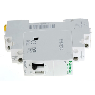 Schneider Electric DIN Rail Power Relay, 24 V dc, 48V ac Coil, 16A Switching Current, SPST