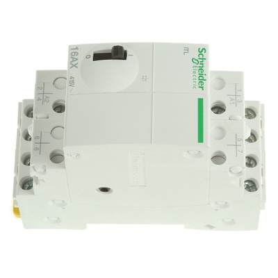 Schneider Electric DIN Rail Power Relay, 110 V dc, 230 → 240V ac Coil, 16A Switching Current, 4PST