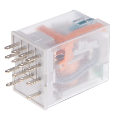 Phoenix Contact PCB Mount Power Relay, 12V dc Coil, 16A Switching Current, 4PDT