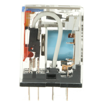 Omron Plug In Power Relay, 24V dc Coil, 10A Switching Current, DPDT