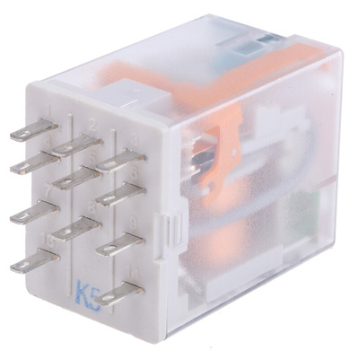 Relpol Plug In Power Relay, 24V dc Coil, 10A Switching Current, 3PDT