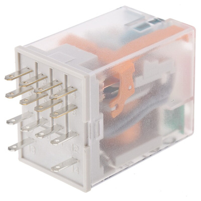 Relpol Plug In Power Relay, 12V dc Coil, 6A Switching Current, 4PDT
