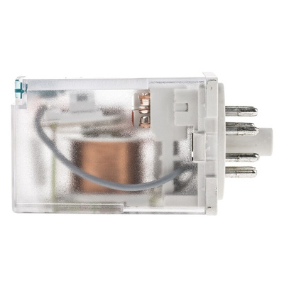 Relpol Plug In Power Relay, 24V dc Coil, 10A Switching Current, DPDT