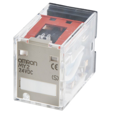 Omron Plug In Non-Latching Relay, 24V dc Coil, 10A Switching Current, DPDT