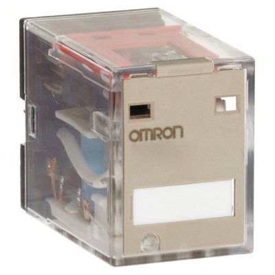 Omron Plug In Power Relay, 110V dc Coil, 10A Switching Current, DPDT