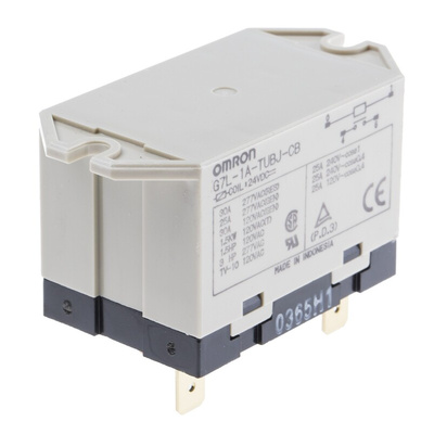 Omron Flange Mount Power Relay, 24V dc Coil, 30A Switching Current, SPST
