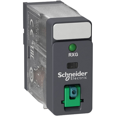 Schneider Electric Plug In Power Relay, 24V dc Coil, 5A Switching Current, DPDT