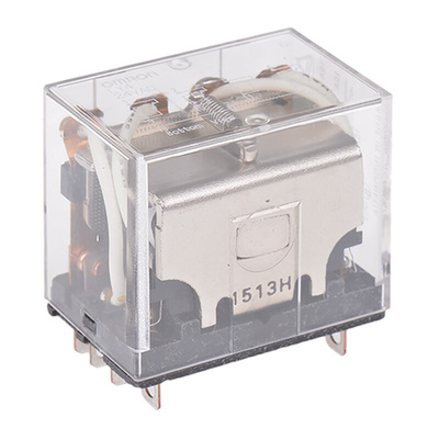 Omron Plug In Power Relay, 24V ac Coil, 10A Switching Current, 4PDT