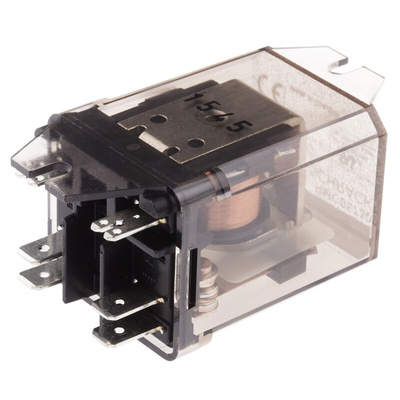 TE Connectivity Panel Mount Power Relay, 230V ac Coil, 30A Switching Current, DPST