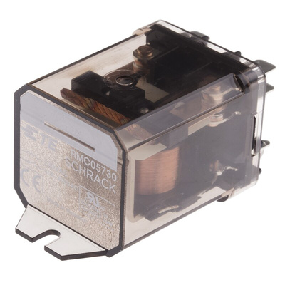 TE Connectivity Panel Mount Power Relay, 230V ac Coil, 30A Switching Current, DPST