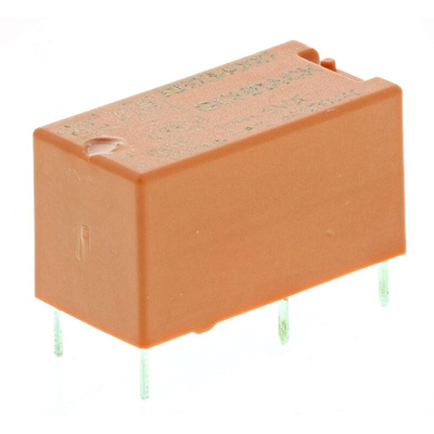 TE Connectivity PCB Mount Power Relay, 5V dc Coil, 6A Switching Current, SPST