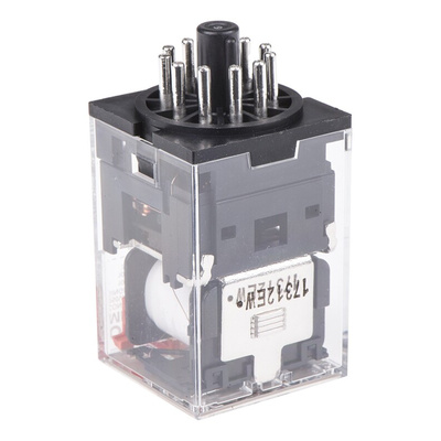 Omron PCB Mount Power Relay, 24V ac Coil, 10A Switching Current, 3PDT