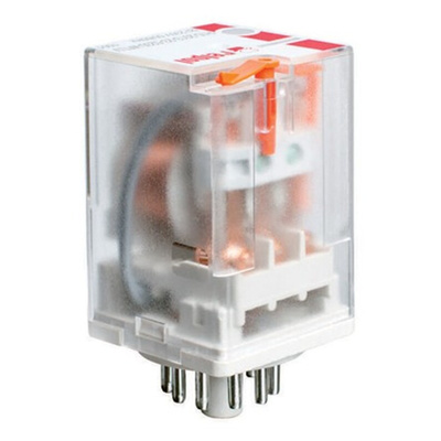 Relpol Plug In Power Relay, 110V ac Coil, 10A Switching Current, 3PDT