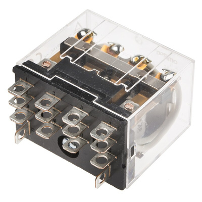 Omron PCB Mount Power Relay, 48V dc Coil, 10A Switching Current, 4PDT