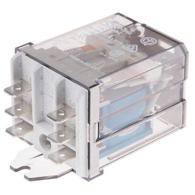 Finder Flange Mount Power Relay, 12V dc Coil, 16A Switching Current, DPST