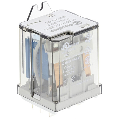 Finder Flange Mount Power Relay, 24V dc Coil, 16A Switching Current, DPST