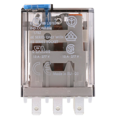 Finder Plug In Power Relay, 12V dc Coil, 16A Switching Current, 3PDT