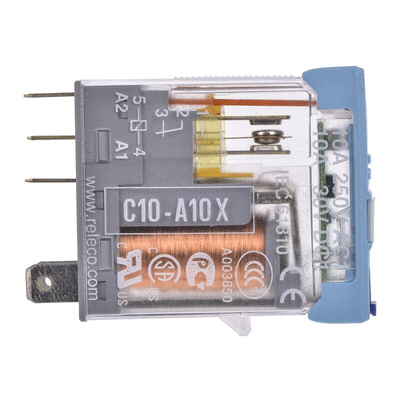 Releco PCB Mount Power Relay, 12V dc Coil, 10A Switching Current, SPDT
