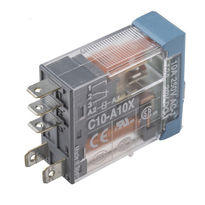 Releco PCB Mount Power Relay, 115V ac Coil, 10A Switching Current, SPDT