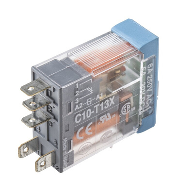 Releco PCB Mount Power Relay, 230V ac Coil, 6A Switching Current, SPDT