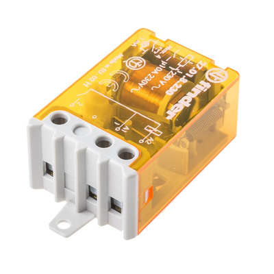 Finder Panel Mount Power Relay, 230V ac Coil, 10A Switching Current, SPST