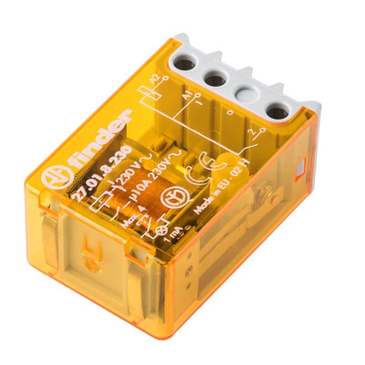 Finder Panel Mount Power Relay, 230V ac Coil, 10A Switching Current, SPST