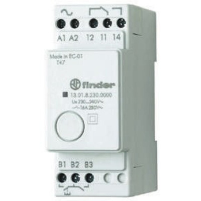 Finder DIN Rail Power Relay, 12V ac/dc Coil, 16A Switching Current, SPDT