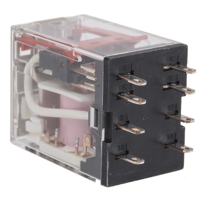 Omron Plug In Power Relay, 120V ac Coil, 10A Switching Current, DPDT