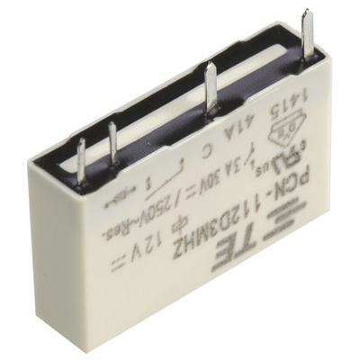 TE Connectivity PCB Mount Power Relay, 12V dc Coil, 3A Switching Current, SPST