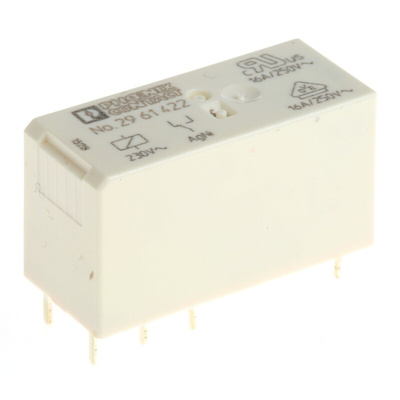 Phoenix Contact PCB Mount Power Relay, 230V ac Coil, 16A Switching Current, SPDT