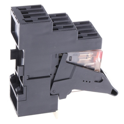 TE Connectivity DIN Rail Power Relay, 24V ac Coil, 12A Switching Current, DPDT