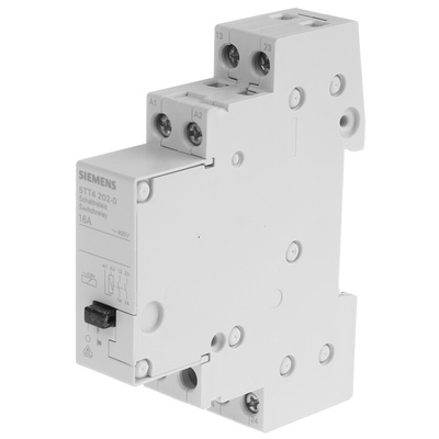 Siemens DIN Rail Power Relay, 230V ac Coil, 16A Switching Current, DPST